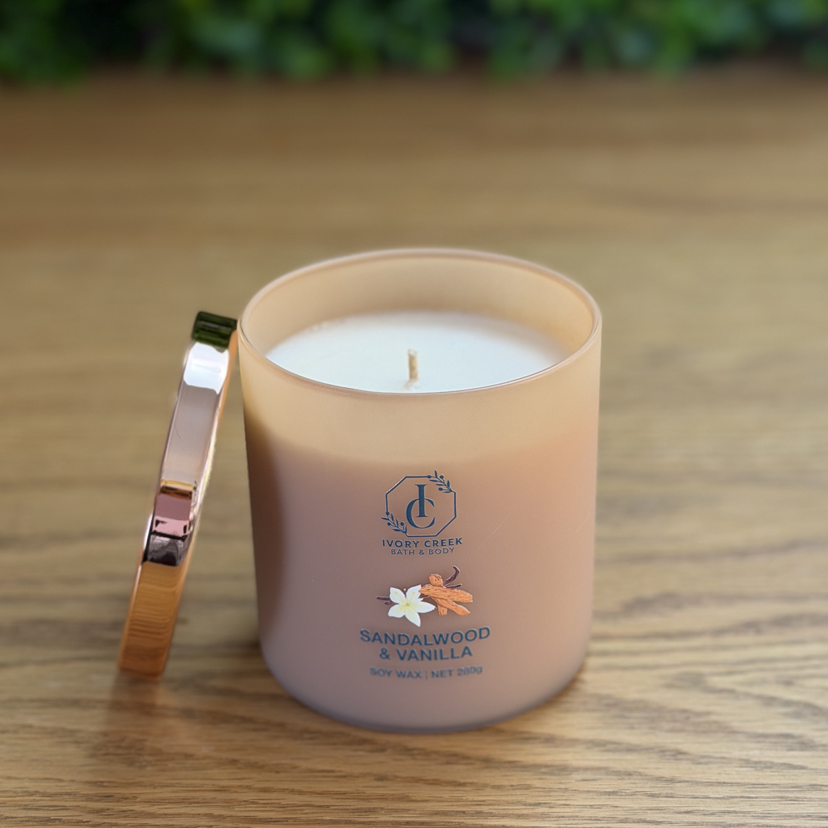 Sandalwood & Vanilla Soy Candle
