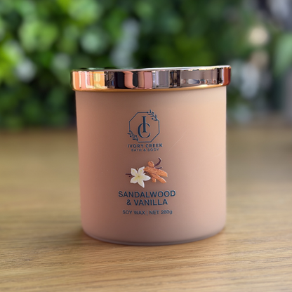 Sandalwood & Vanilla Soy Candle