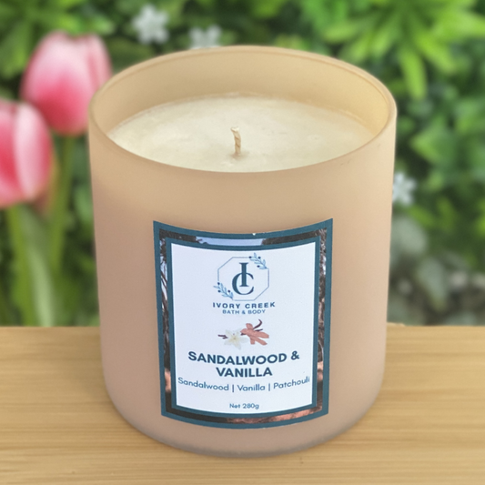 Sandalwood & Vanilla Soy Candle